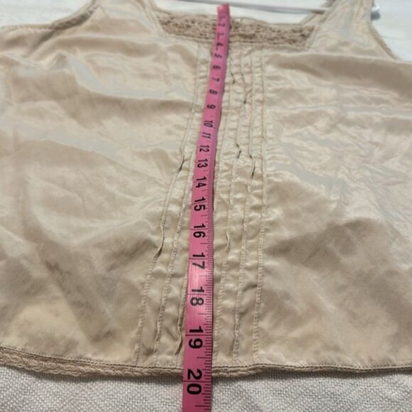 J. Jill Tank Top Crochet Pintuck Layer Transitional Womens Large Boho Beach - Picture 9 of 10